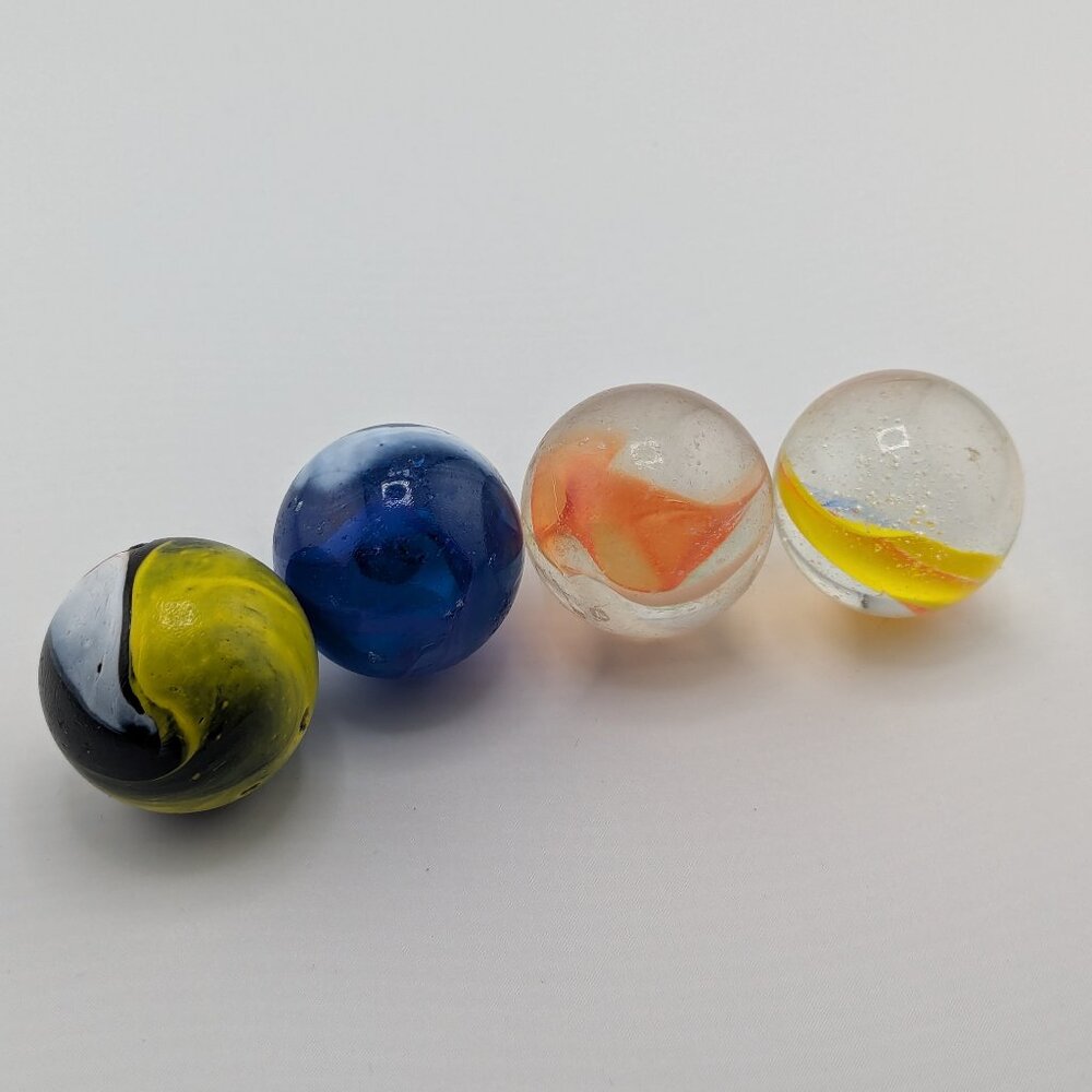 Mix of 4 super jumbo marbles bundle #12
